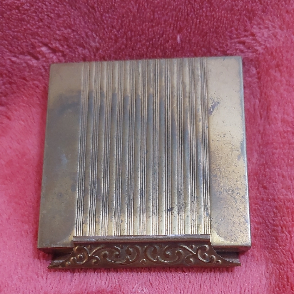Vintage Avon Gold Tone Compact Case